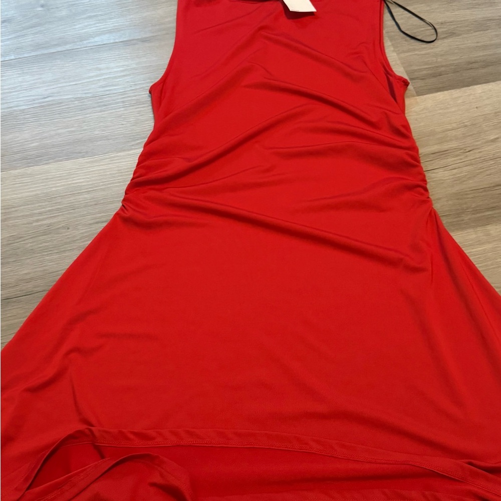 H&M Vibrant Red High Low Dress